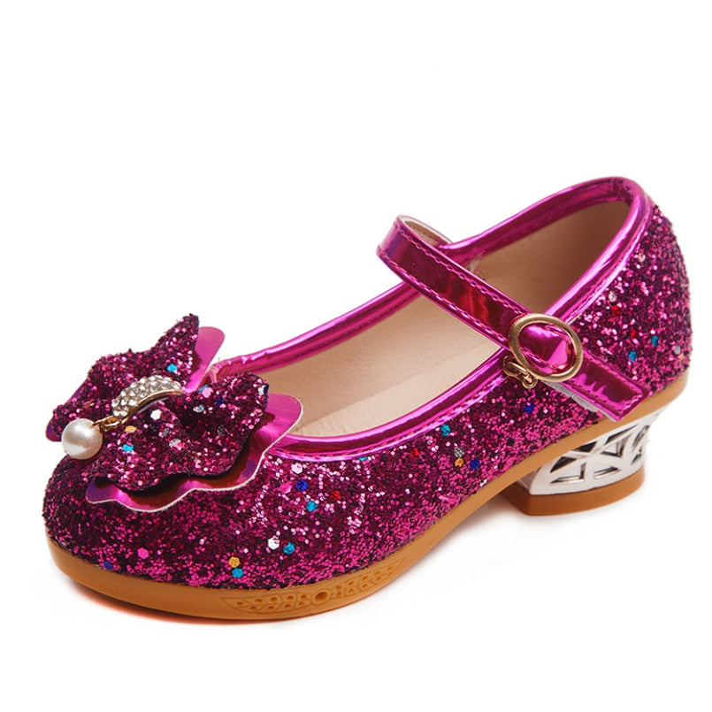 Błyszczące buty dziewczęce Fioletowy