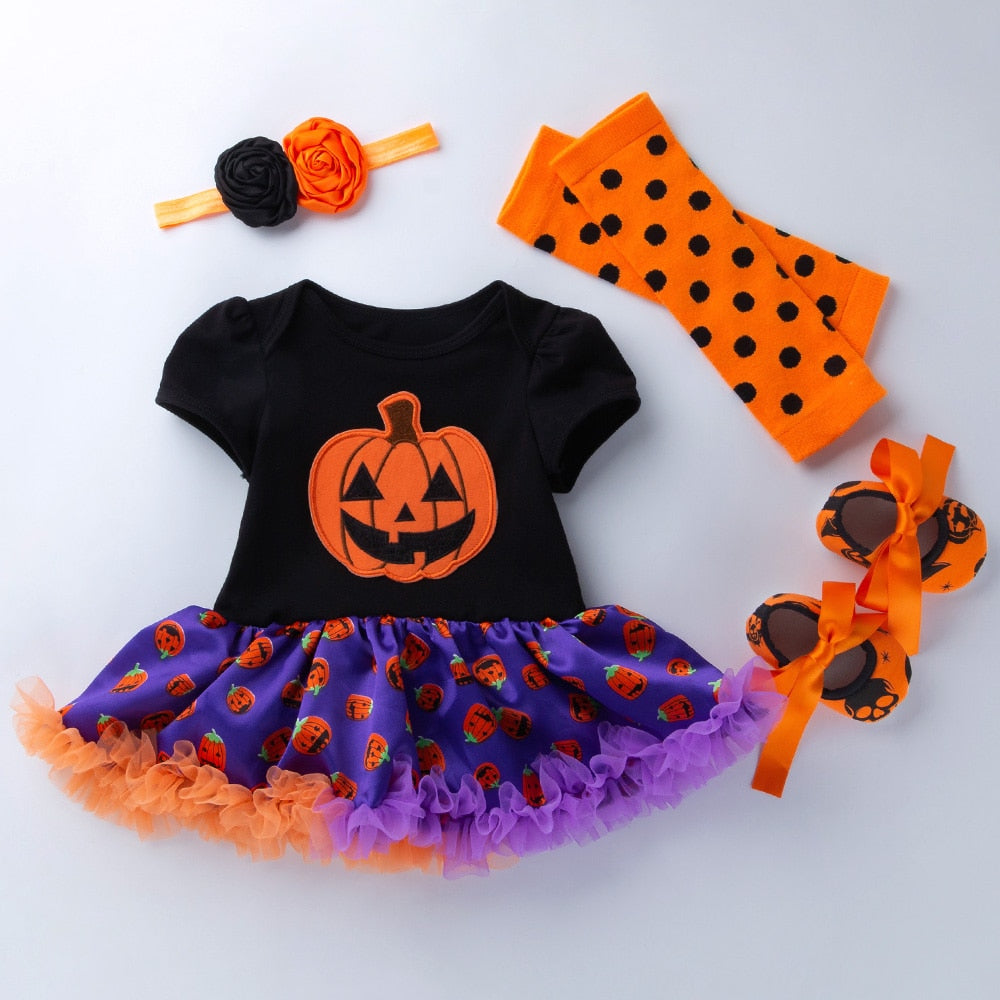 Ozdobne body z krótkim rękawem na Halloween - Miziu.pl