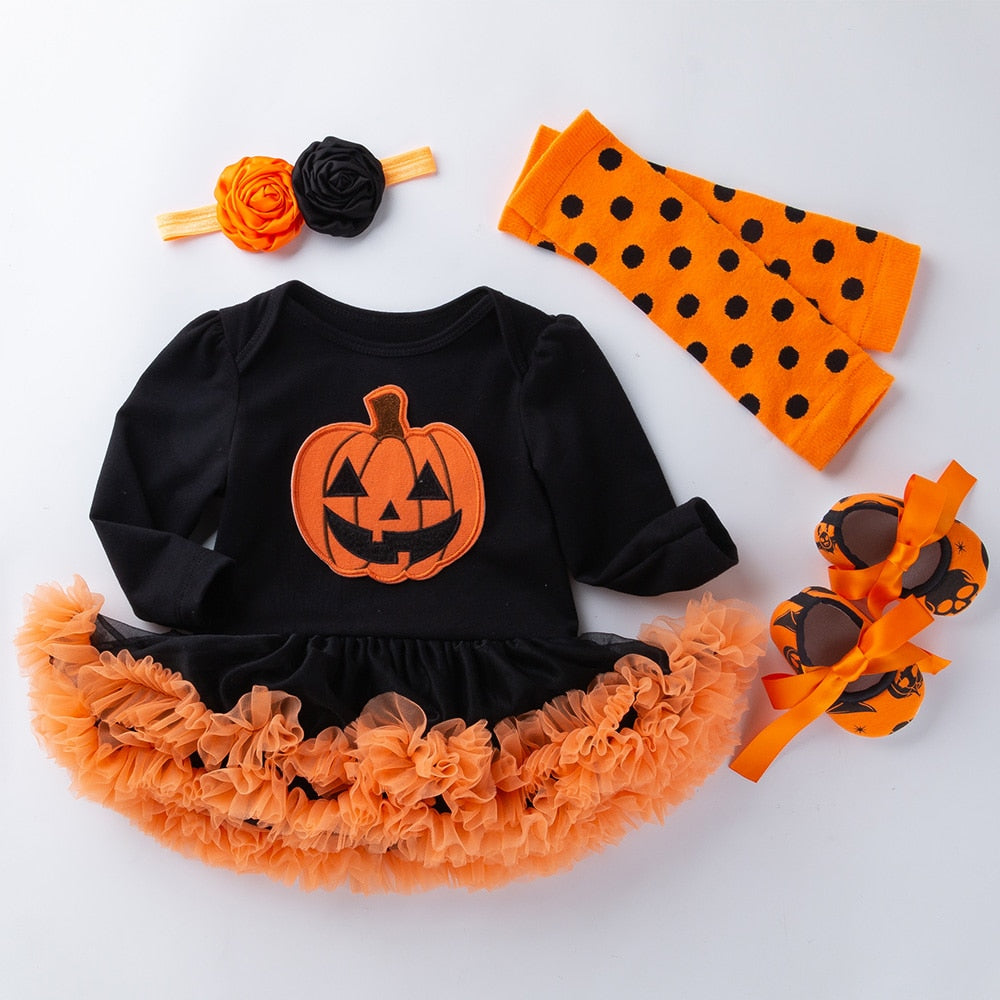 Ozdobne body z długim rękawem na Halloween - Miziu.pl