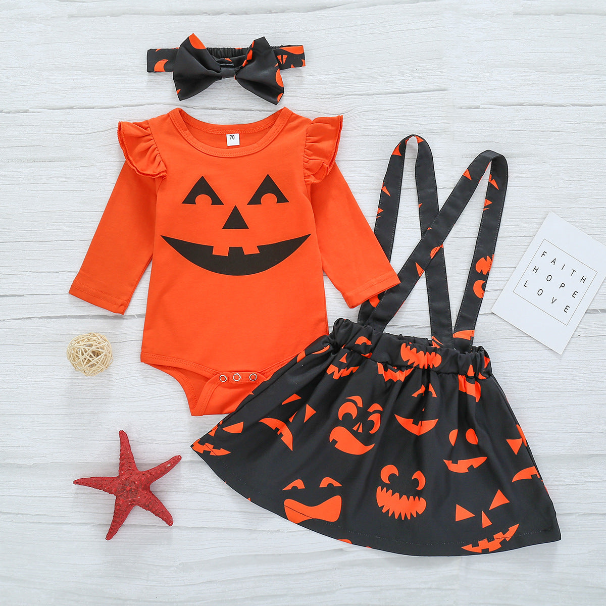 Komplet dla dziewczynki na Halloween - Miziu.pl
