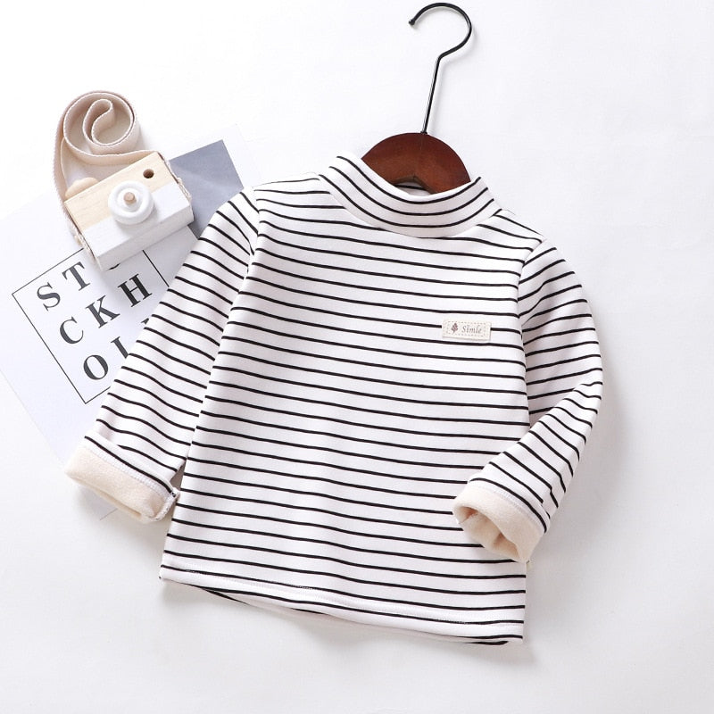Bluza w paski z półgolfem - Miziu.pl