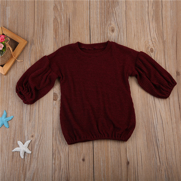 Bluza dziewczęca z bufiastymi rękawami - Miziu.pl