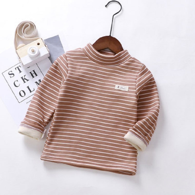 Bluza w paski z półgolfem - Miziu.pl