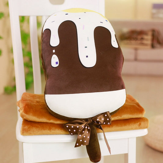 Poduszka dekoracyjna z kocykiem w kształcie loda Poduszka dekoracyjna z kocykiem w kształcie loda