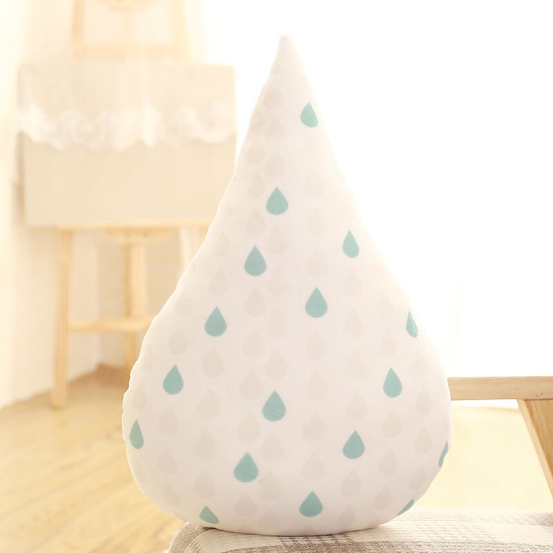 Poduszka dekoracyjna w kształcie kropli ze wzorkami Kropla (35x45 cm)