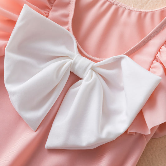 Jednoczęściowy strój kąpielowy dla dziewczynki z kokardą Jednoczęściowy strój kąpielowy dla dziewczynki z kokardą