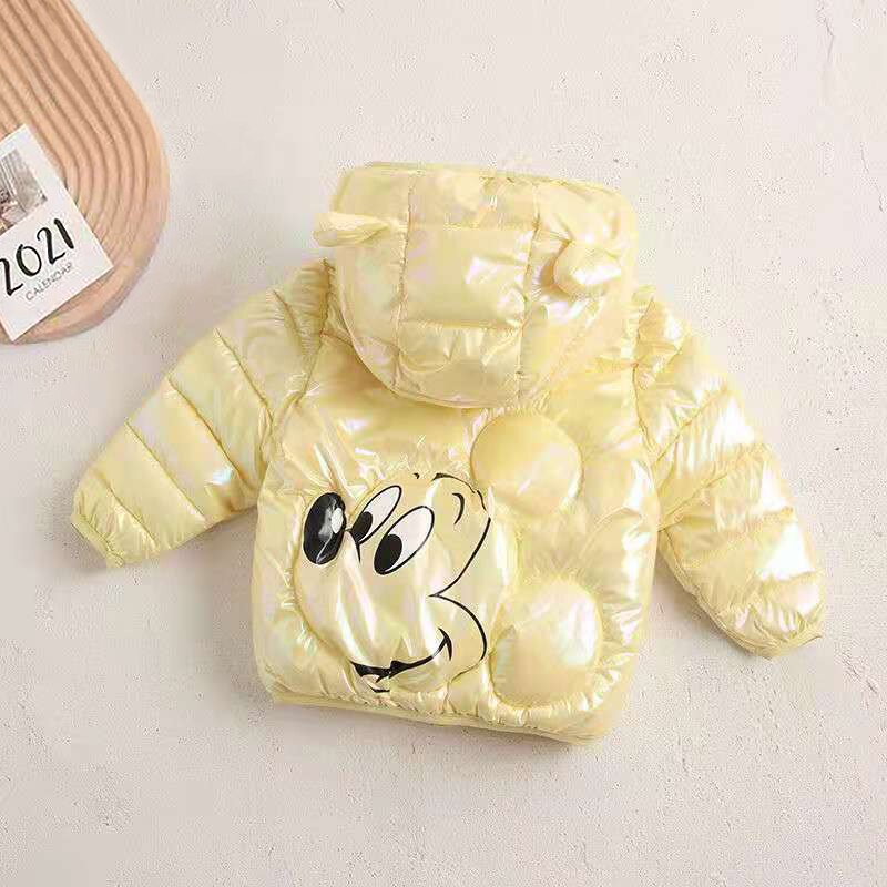 Niemowlęca kurtka pikowana z motywem Myszki Mickey Niemowlęca kurtka pikowana z motywem Myszki Mickey Żółty
