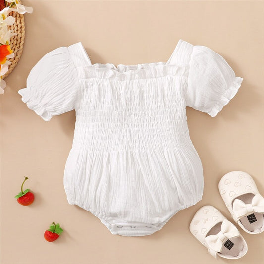 Niemowlęce body z bufiastymi rękawami Niemowlęce body z bufiastymi rękawami