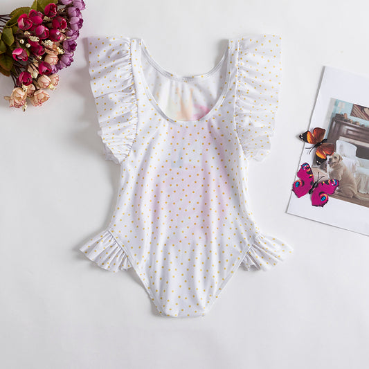 Niemowlęcy jednoczęściowy strój kąpielowy z flamingiem Niemowlęcy jednoczęściowy strój kąpielowy z flamingiem