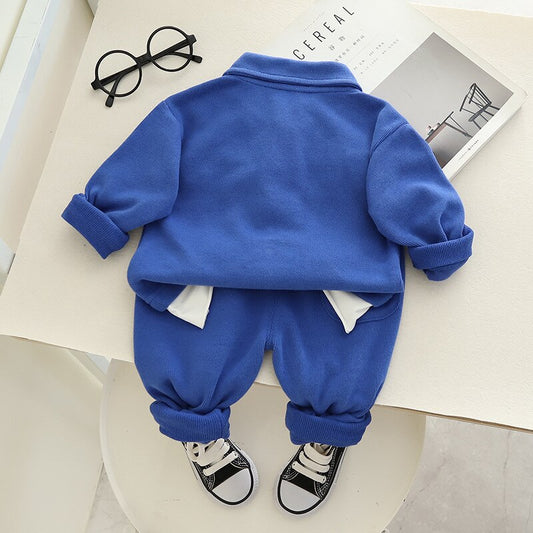 Dresowy komplet niemowlęcy z misiem Dresowy komplet niemowlęcy z misiem