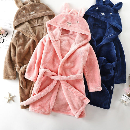 Szlafrok dziecięcy z uszkami Szlafrok dziecięcy z uszkami