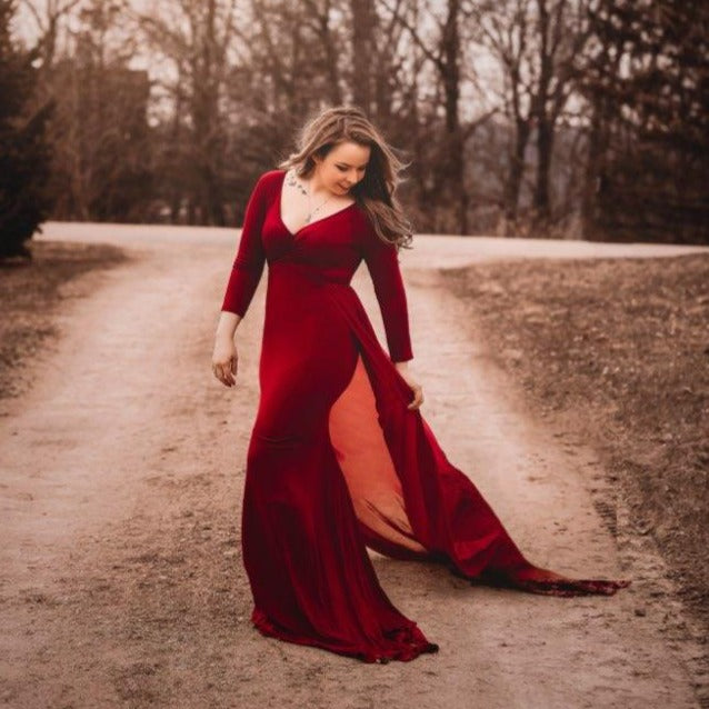 Piękna suknia dla kobiet w ciąży