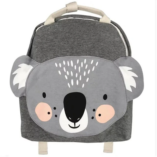 Szary plecak ze zwierzątkiem Szary plecak ze zwierzątkiem