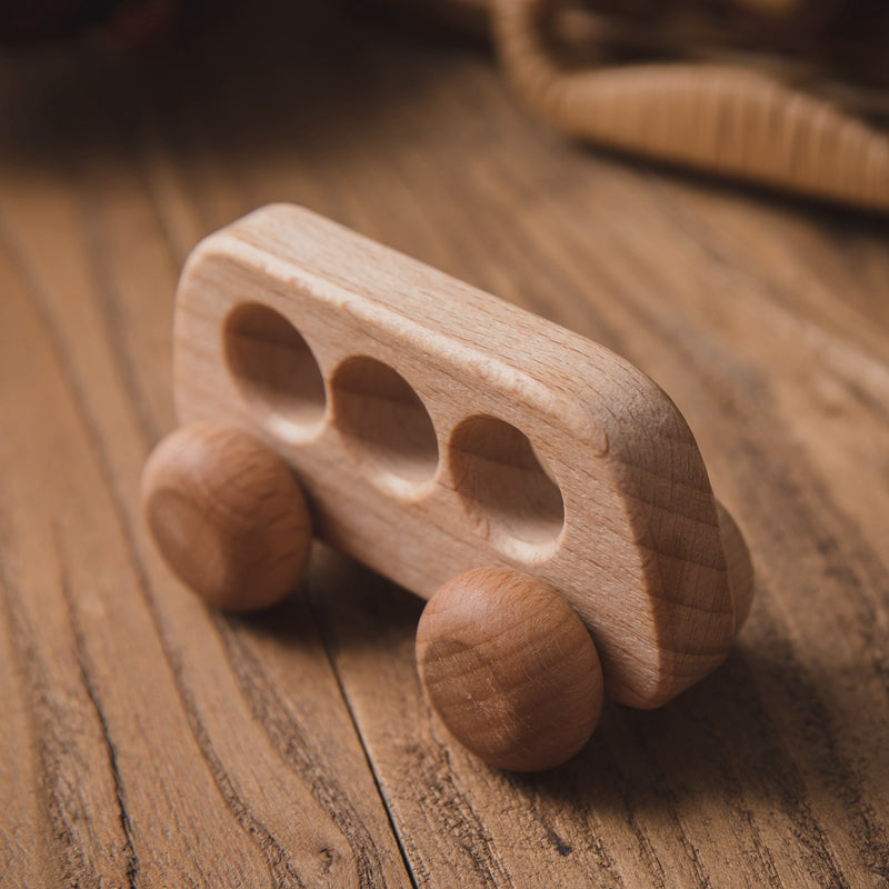 Zabawka Montessori drewniana pojazdy - Miziu.pl