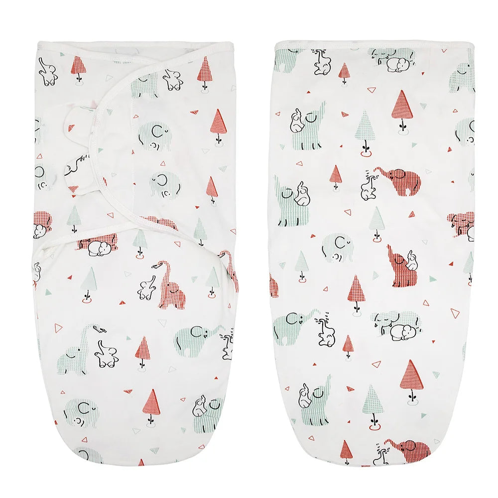 Niemowlęcy śpiworek we wzorki Słonik