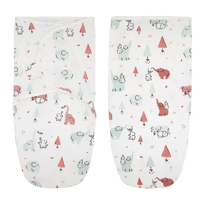 Niemowlęcy śpiworek we wzorki Słonik