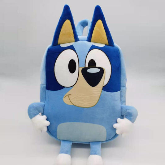 Plecak dziecięcy z postaciami z bajki Bluey 3D Niebieski