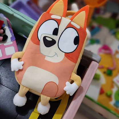 Plecak dziecięcy z postaciami z bajki Bluey 3D Pomarańczowy