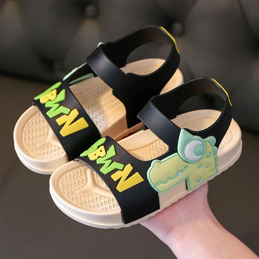 Buty chłopięce sandały z motywem dinozaura Buty chłopięce sandały z motywem dinozaura