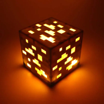 Dekoracyjna lampka nocna Minecraft LED - blok Żółty