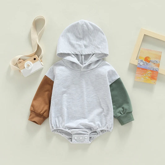 Bluza niemowlęca z kapturem w formie body Bluza niemowlęca z kapturem w formie body