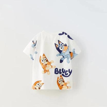 Koszulka niemowlęca z krótkim rękawem i motywem z bajki Bluey - Miziu.pl