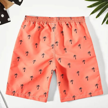 Spodenki kąpielowe dla chłopca w palmy z kieszeniami