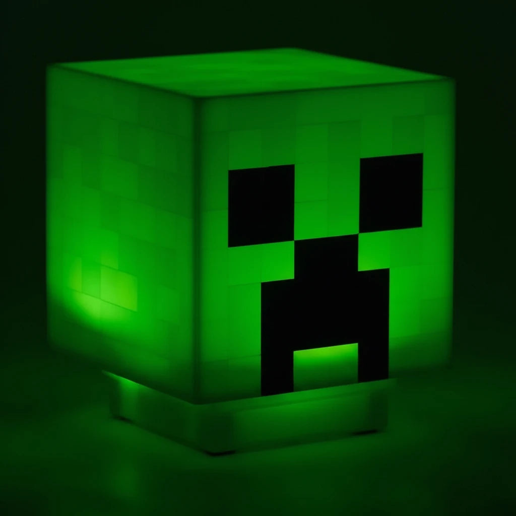 Dekoracyjna lampka nocna Minecraft LED dla dzieci Zielony Uniwersalny