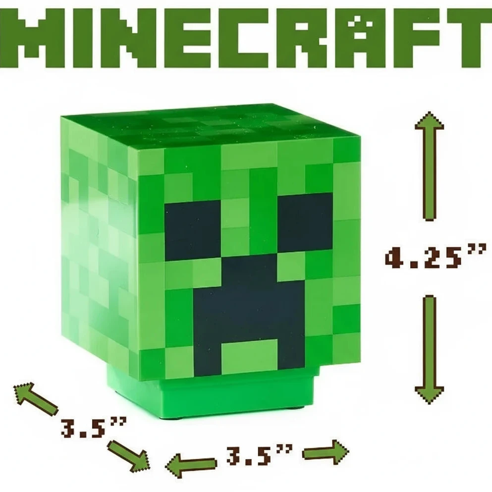 Dekoracyjna lampka nocna Minecraft LED dla dzieci