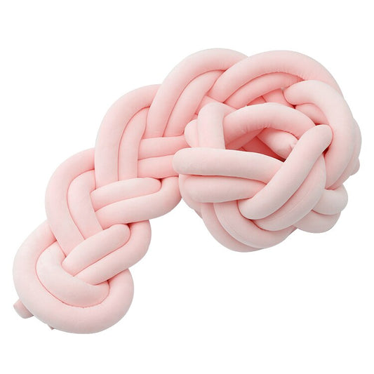 Podwójny warkocz ochronny do łóżeczka Podwójny warkocz ochronny do łóżeczka Różowy - 150 cm