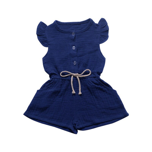 Kombinezon z rękawkami z falbanką Kombinezon z rękawkami z falbanką