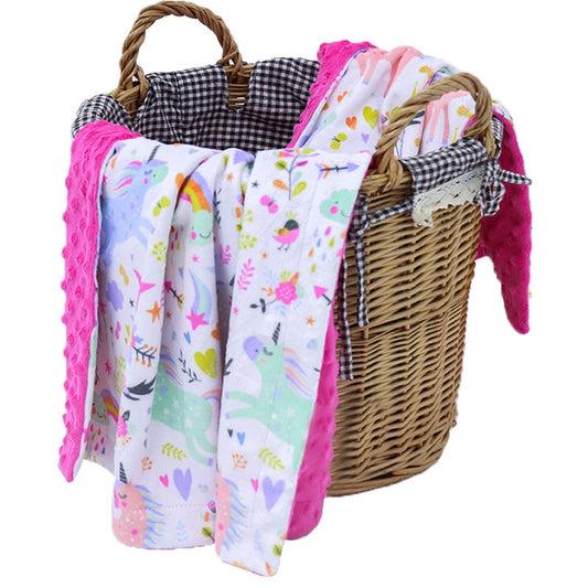 Miękki i ciepły kocyk minky dla niemowląt i dzieci Miękki i ciepły kocyk minky dla niemowląt i dzieci