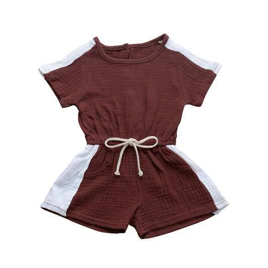 Kombinezon dwukolorowy Kombinezon dwukolorowy Biało-bordowy