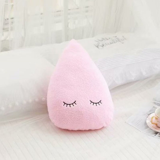 Miękka poduszka dekoracyjna w kształcie kropli wody Miękka poduszka dekoracyjna w kształcie kropli wody Różowa kropla