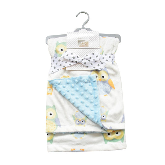 Mięciutki kocyk minky dla dzieci Mięciutki kocyk minky dla dzieci Błękitny