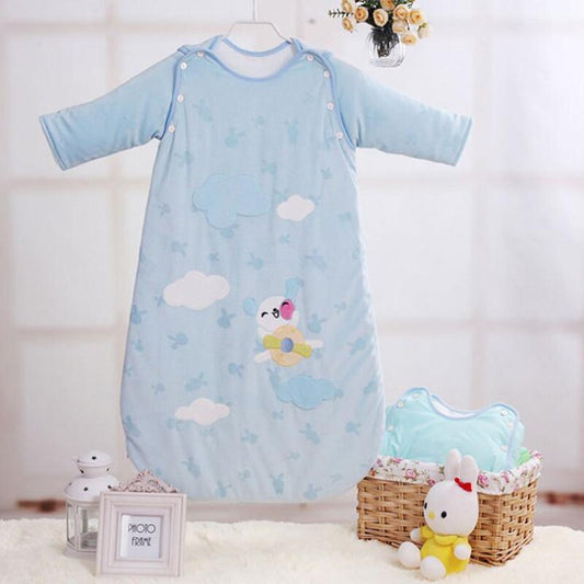 Śpiworek do spania z chmurkami Śpiworek do spania z chmurkami Niebieski