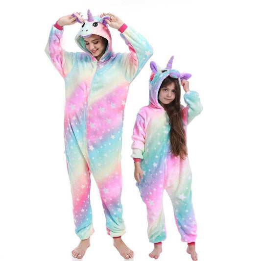 Piżama kombinezon dla dziewczynki Piżama kombinezon dla dziewczynki Tęczowa 1