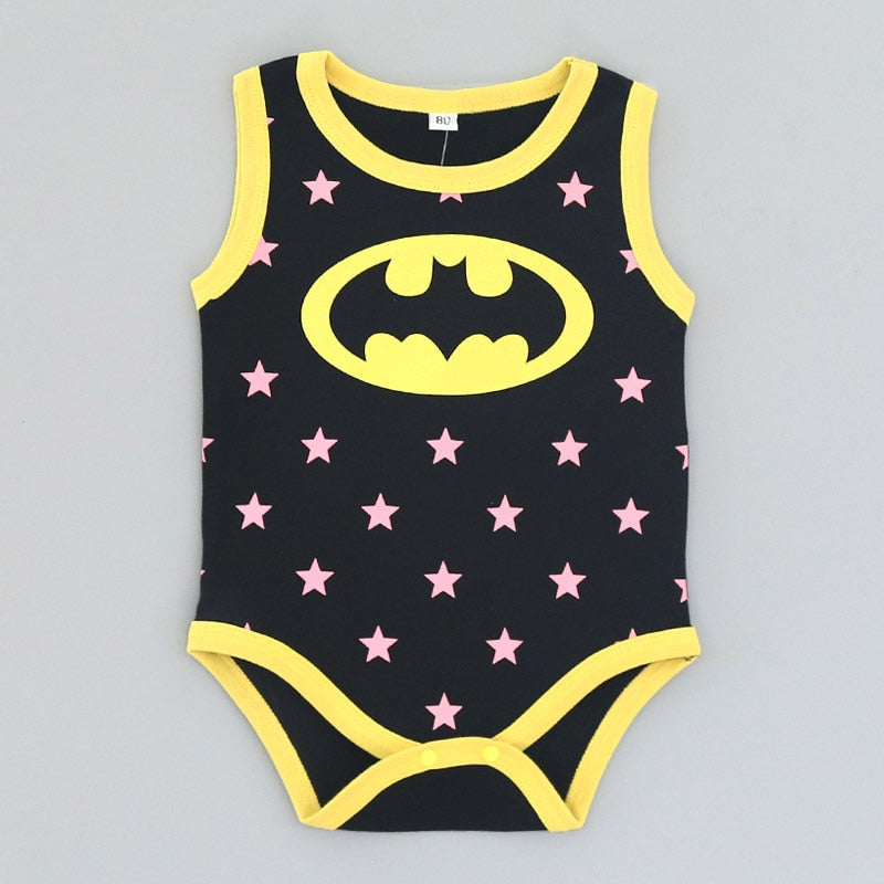 Body niemowlęce z motywem superbohaterów Batman bez rękawka