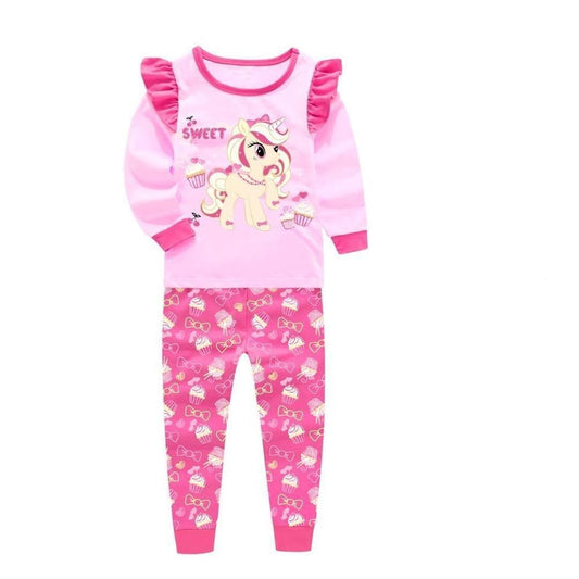 Świecąca w ciemności piżama Świecąca w ciemności piżama Różowy jednorożec