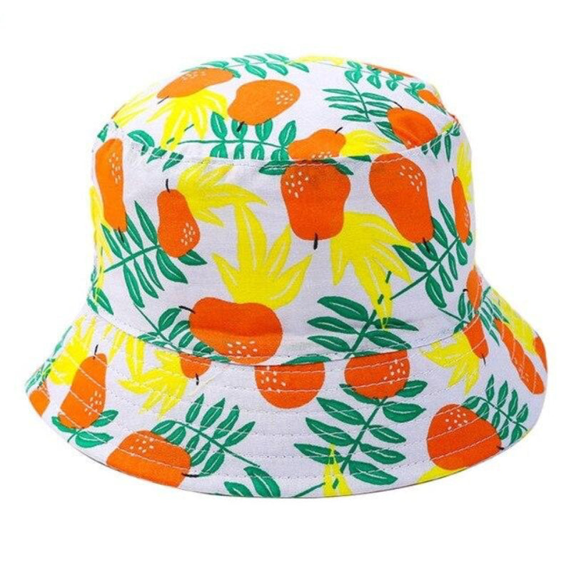 Kapelusz niemowlęcy w owocowe wzorki Biała w owoce