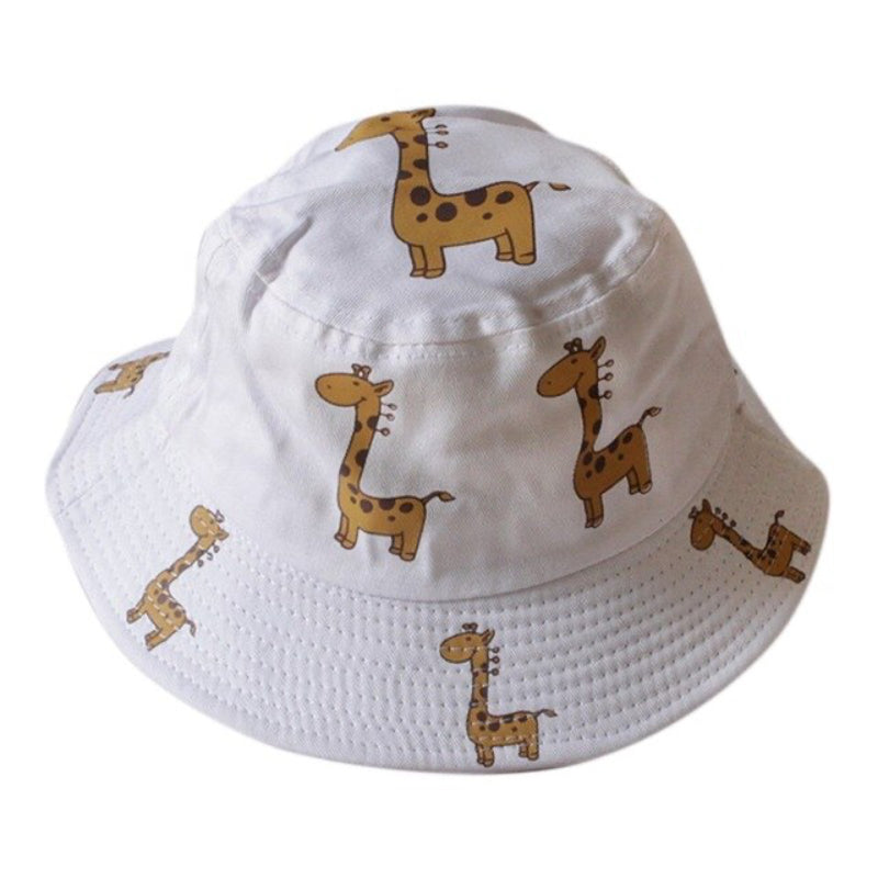 Kapelusz niemowlęcy w żyrafki Biała w żyrafy