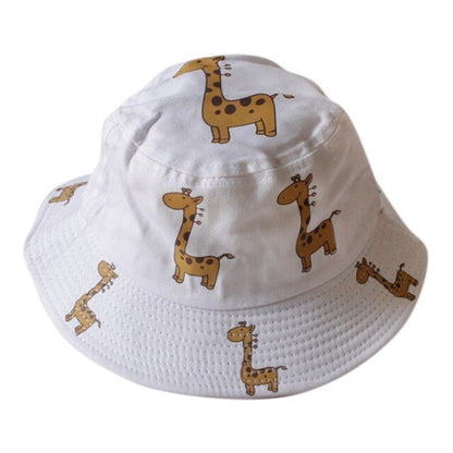Kapelusz niemowlęcy w żyrafki Biała w żyrafy