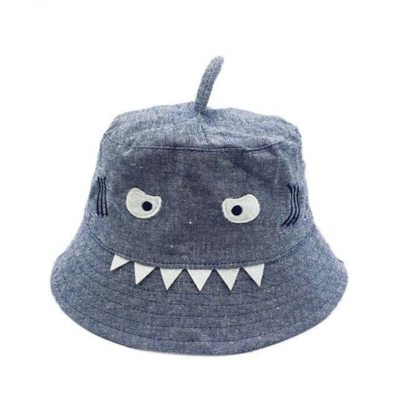 Kapelusz niemowlęcy ze wzorem stworka Szara ze stworkiem