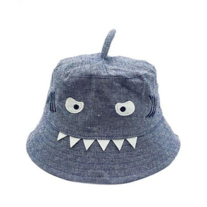 Kapelusz niemowlęcy ze wzorem stworka Szara ze stworkiem