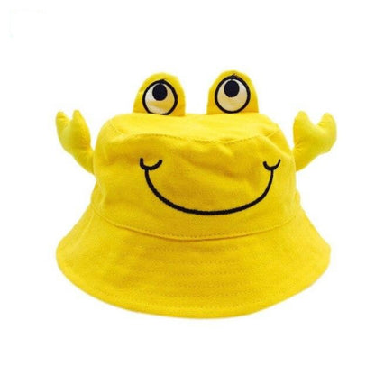 Kapelusz niemowlęcy z motywem kraba Żółta z krabem