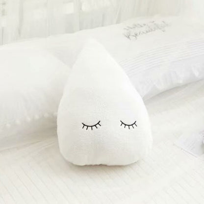 Miękka poduszka dekoracyjna w kształcie kropelki wody Biała kropla