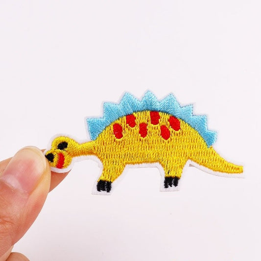 Naprasowanka na ubranka z motywem dinozaura Żółty