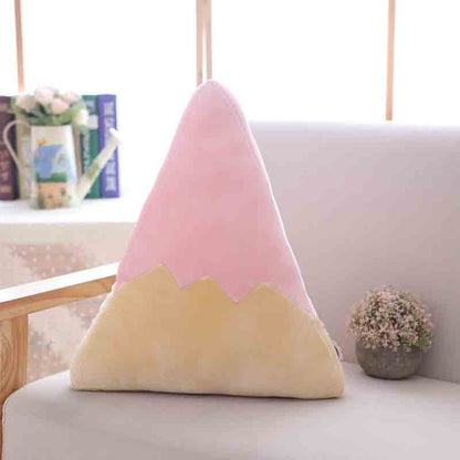 Kolorowa poduszka dekoracyjna w kształcie trójkąta Trójkąt różowy (30x20 cm)