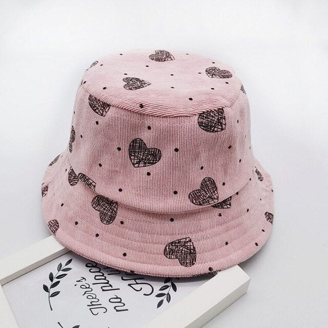 Uroczy kapelusz niemowlęcy w kropeczki i serduszka Różowa w serduszka