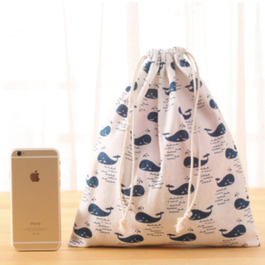 Worek bawełniany z nadrukiem Worek bawełniany z nadrukiem Biały